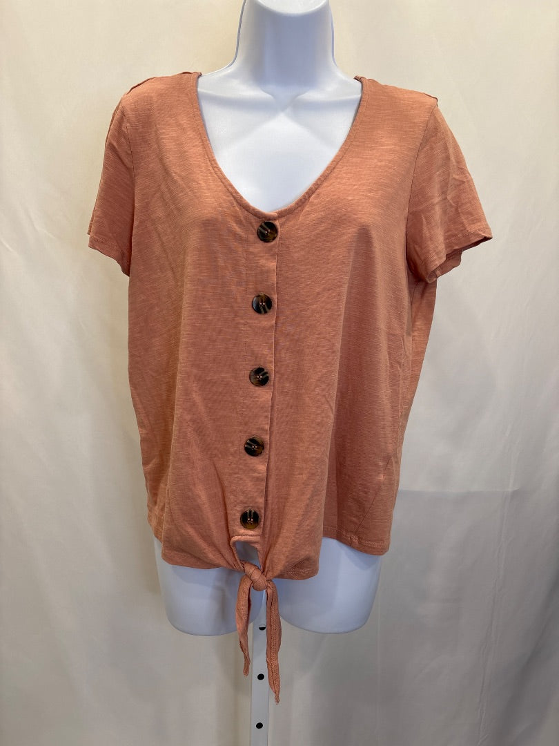 Tribal Tee, Peach, Large