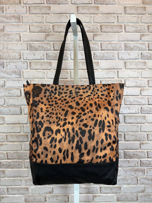 Various Tote, leopard/black, One Size, Used - Excellent