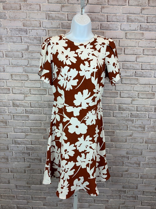 Loft Dress, Rust/white, 0, Used - Good