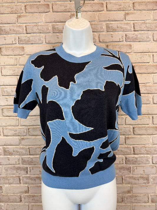 Ann Taylor Tee shirt, Blue multi, XS, Used - Excellent