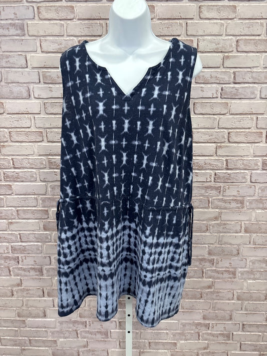 Purejill Dress, Blue tie dye, XL, Used - Good