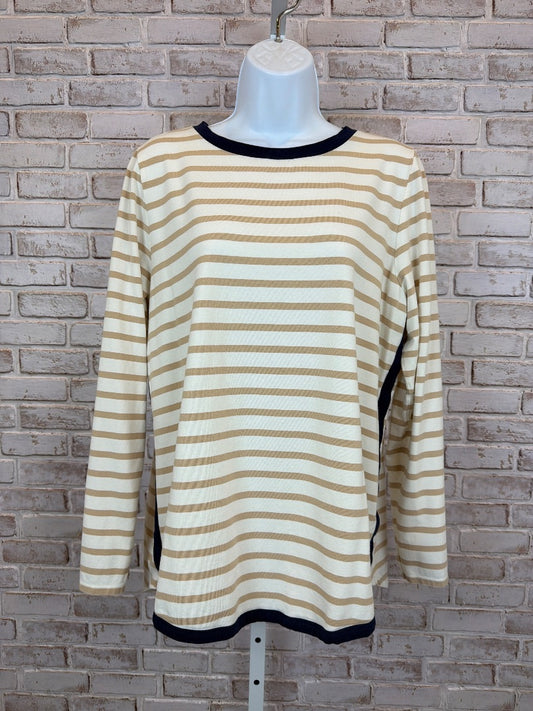 Belle Shirt, Navy/beige/white, Large, Used - Excellent