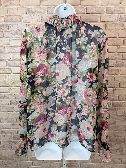 Fleur & Sonnet Shirt – Size Medium – Excellent Condition