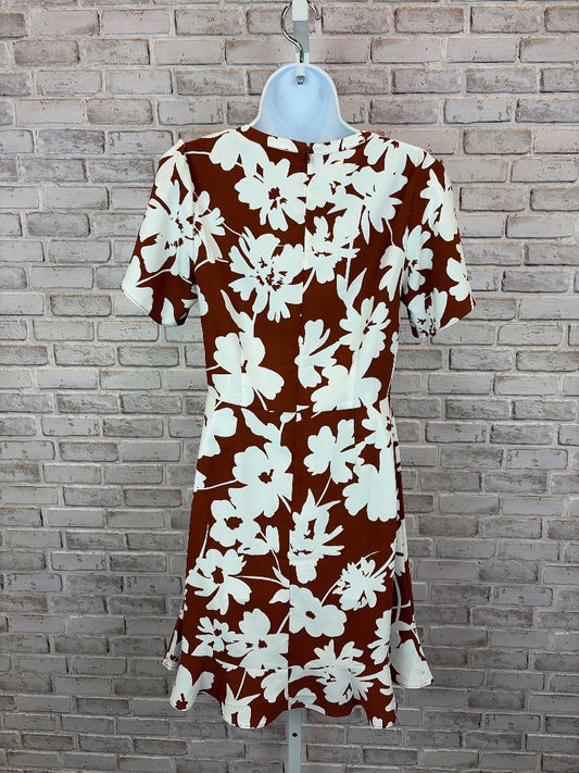 Loft Dress, Rust/white, 0, Used - Good