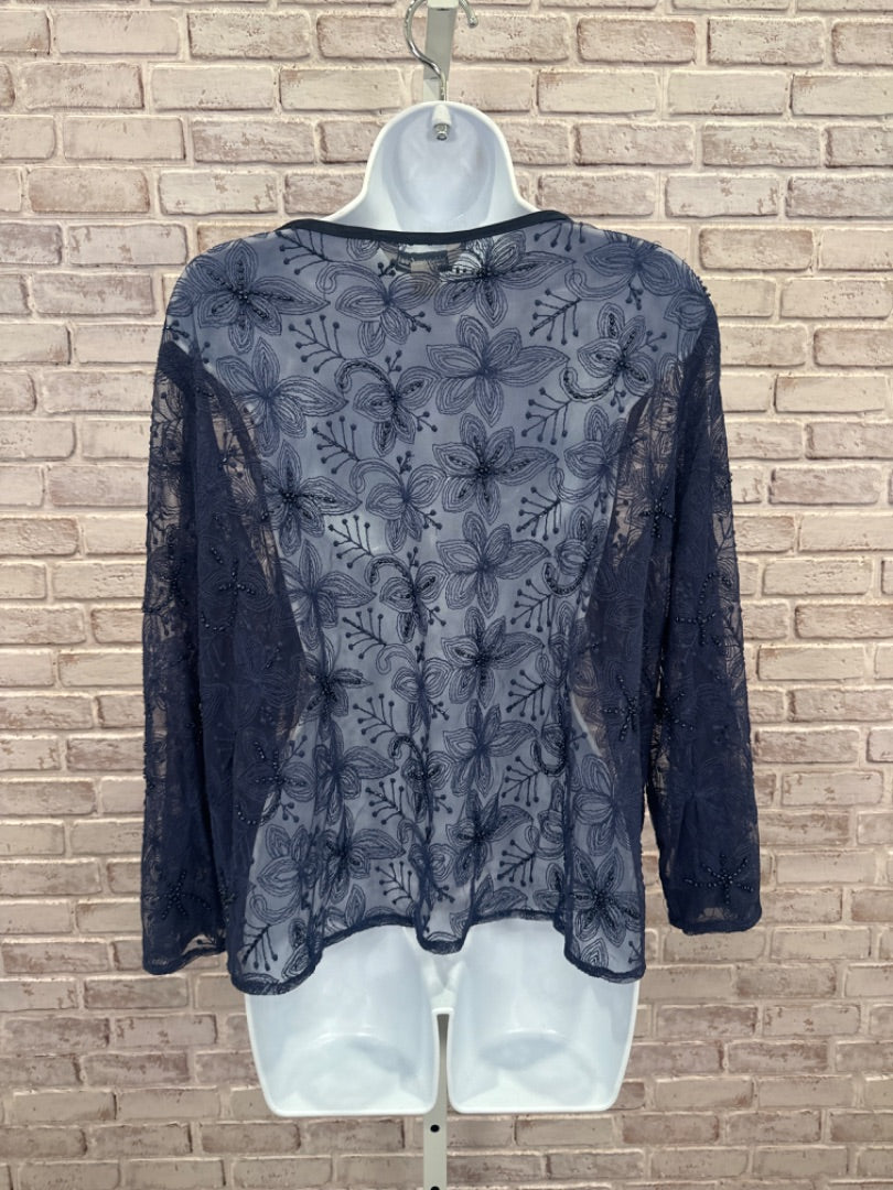 Coldwater Creek Cardigan, Navy, S/M, Used - Good