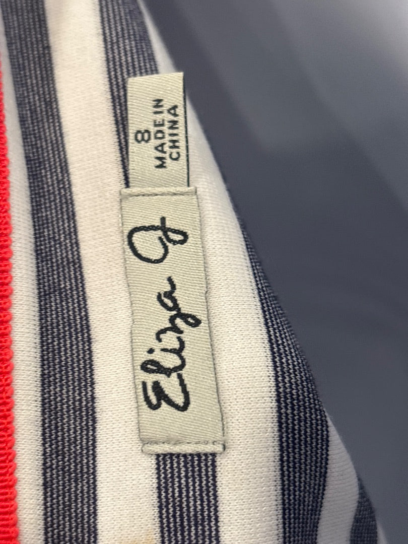 Eliza J Dress, Navy/white stripes, Medium/8, Used - Good