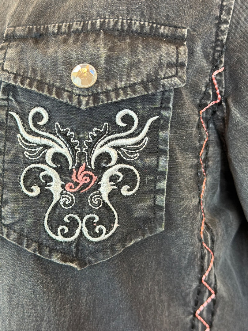 Cedar Rose Shirt, Grey multi, Medium, Used - Good