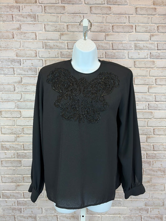 Liz Claiborne Shirt, Black, 6, Used - Good