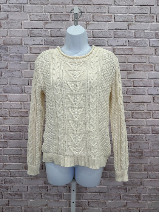 Cotton country Sweater, White, XS, New With Tags
