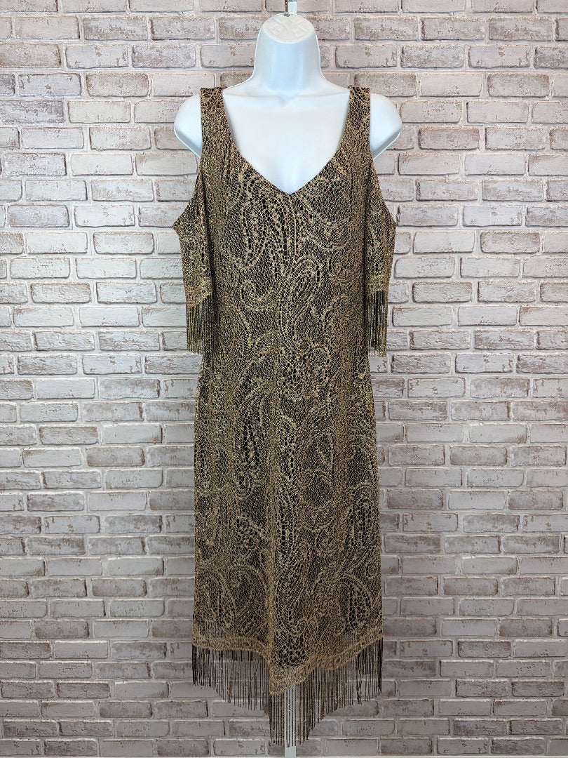 Venus Dress, gold/black, Medium, Used - Good