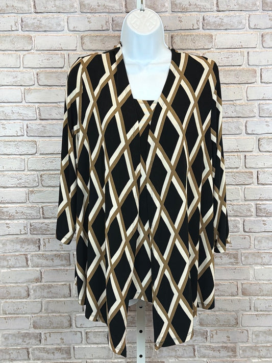 Travelers by chicos Cardigan & tank set, Multi, 2, Used - Excellent