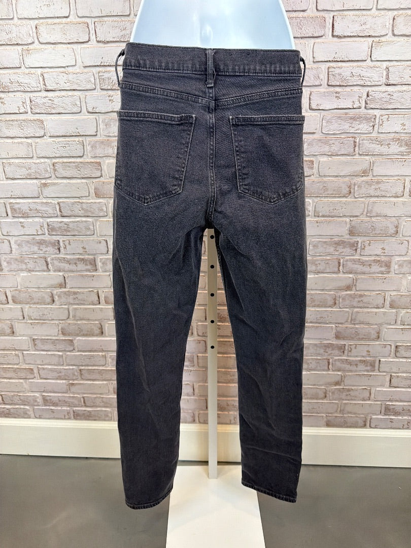 GAP Cigarette High Rise Jeans, Black, 27, Used - Good