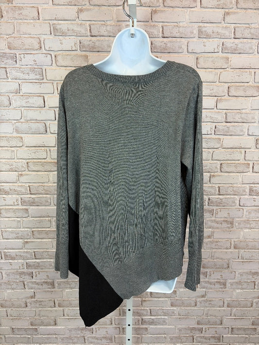89th & madison Sweater, Grey/black, Large, Used - Good