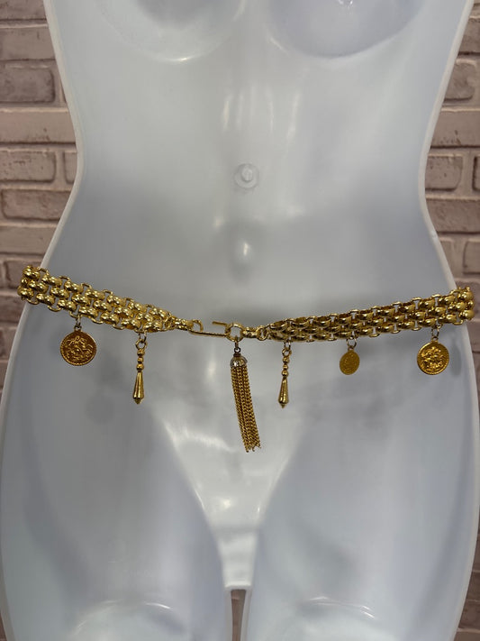 Various Belt, Gold, One Size, Used - Fair