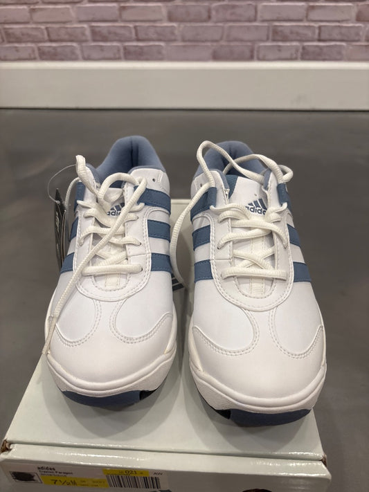 Adidas Golf Sneakers, White/blue, 7.5, Used - Good