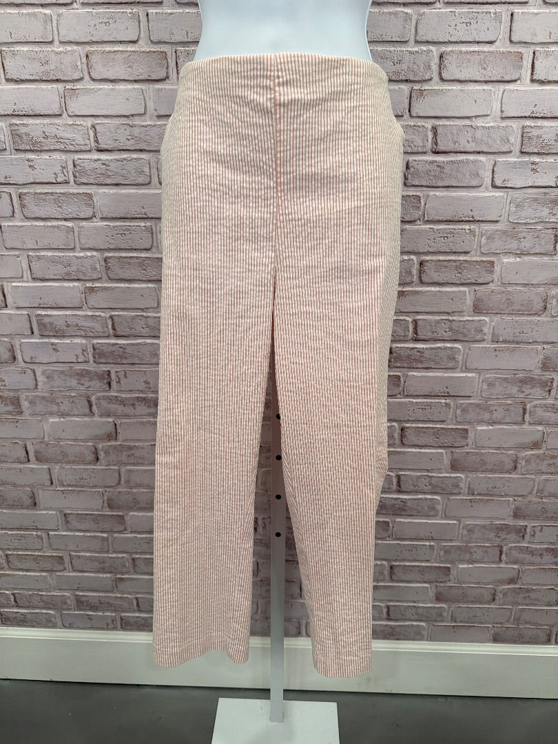 Eliane Rose Pants, white/pink stripes, 12, Used - Good