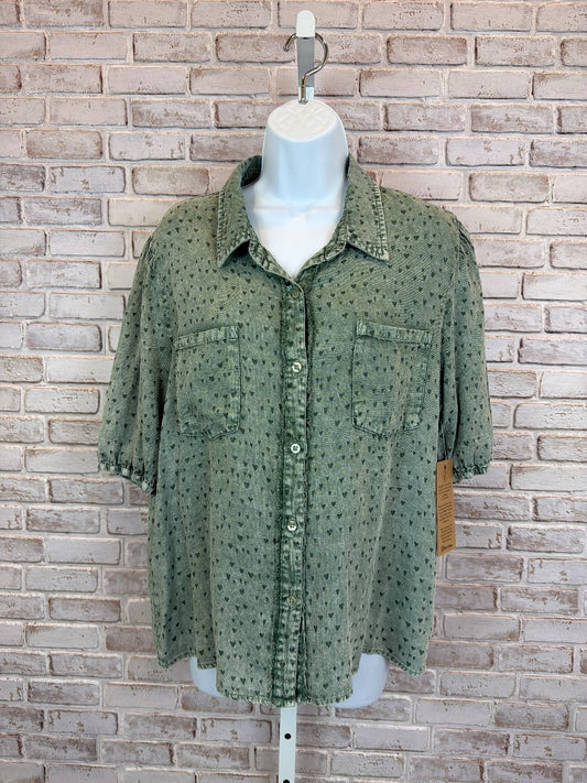 Billy T Shirt, Green, Large, New With Tags