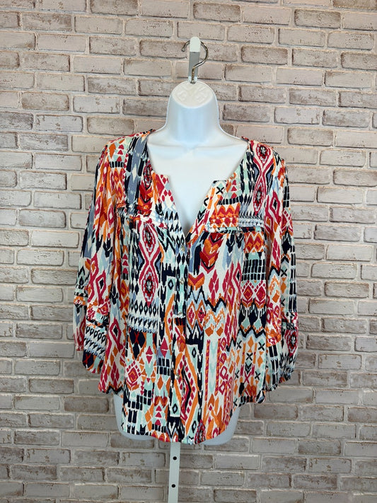 Tribal Shirt, Multi, Medium, Used - Good