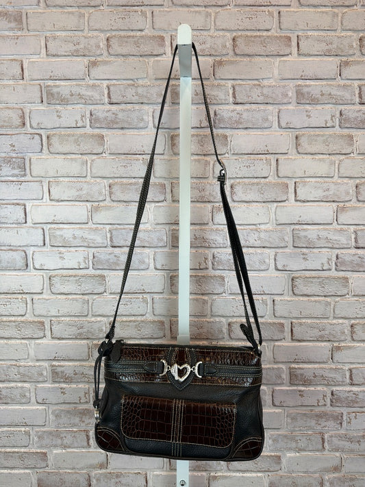 Brighton Crossbody, Black/brown, One Size, Used - Good