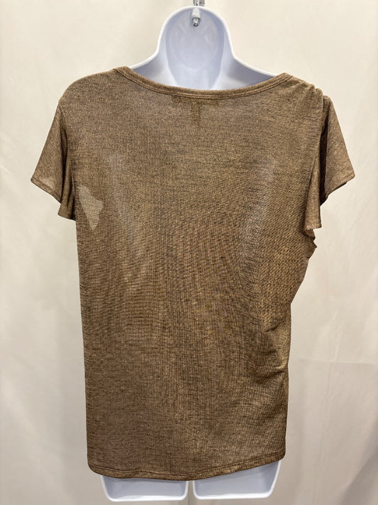 White House Black Market Shirt, Gold, Large