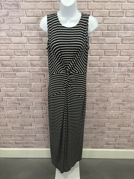 Tahari Dress, Black/white stripes, Small, New With Tags