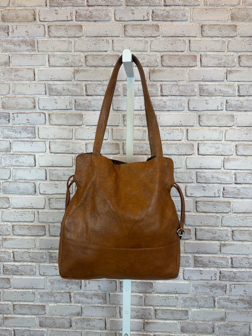 Various Leather Handbag, Tan, One Size, Used - Good