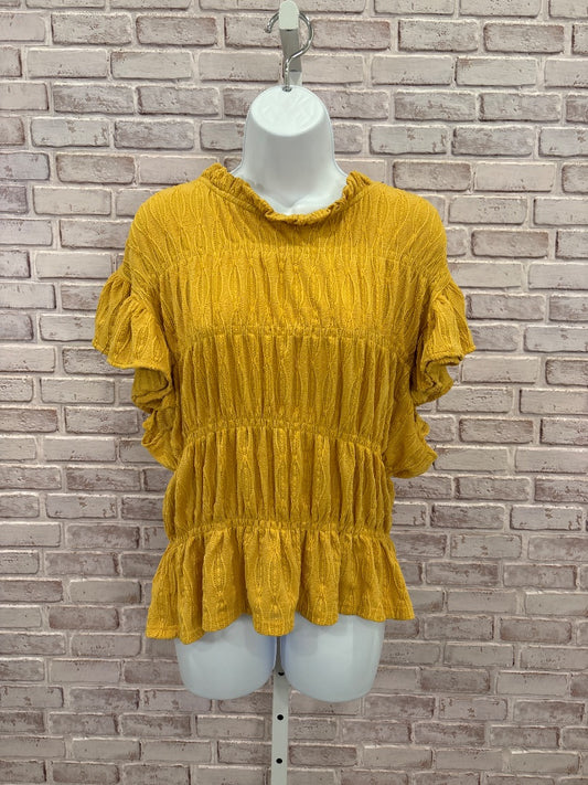 Blue tassel Shirt, Yellow, XL, New With Tags