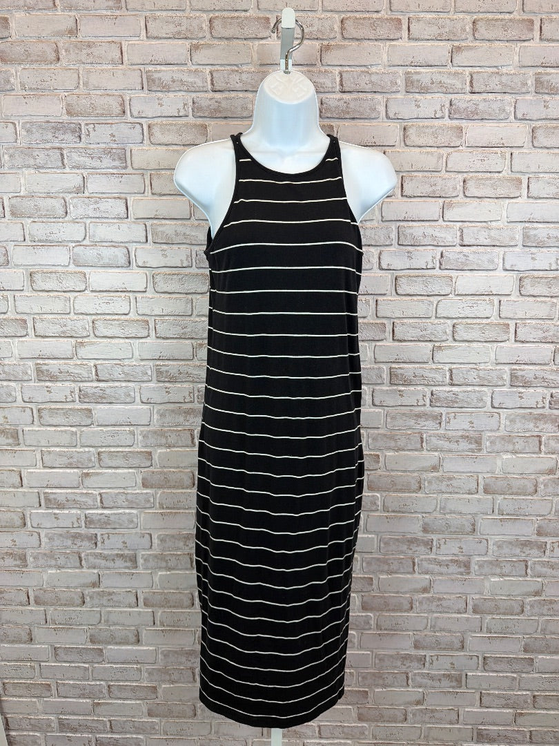 Athleta Dress, Black/white stripes, XS, Used - Excellent