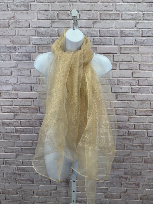 Adrianna Papell Scarf, Gold, One Size, Used - Good