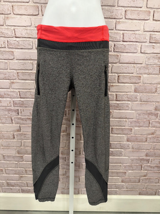 Lululemon Leggings, grey/pink, 6, Used - Good