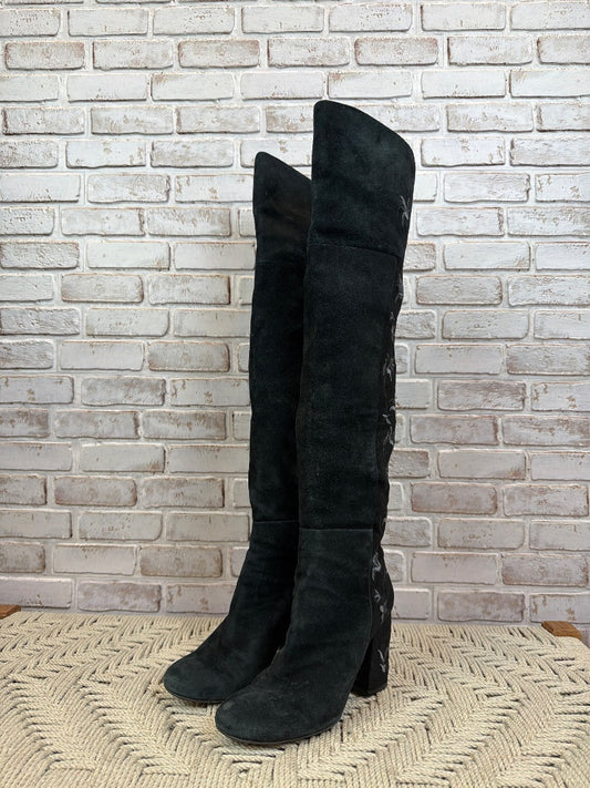 Kenneth Cole Knee-high boots, Black, 7.5, Used - Good