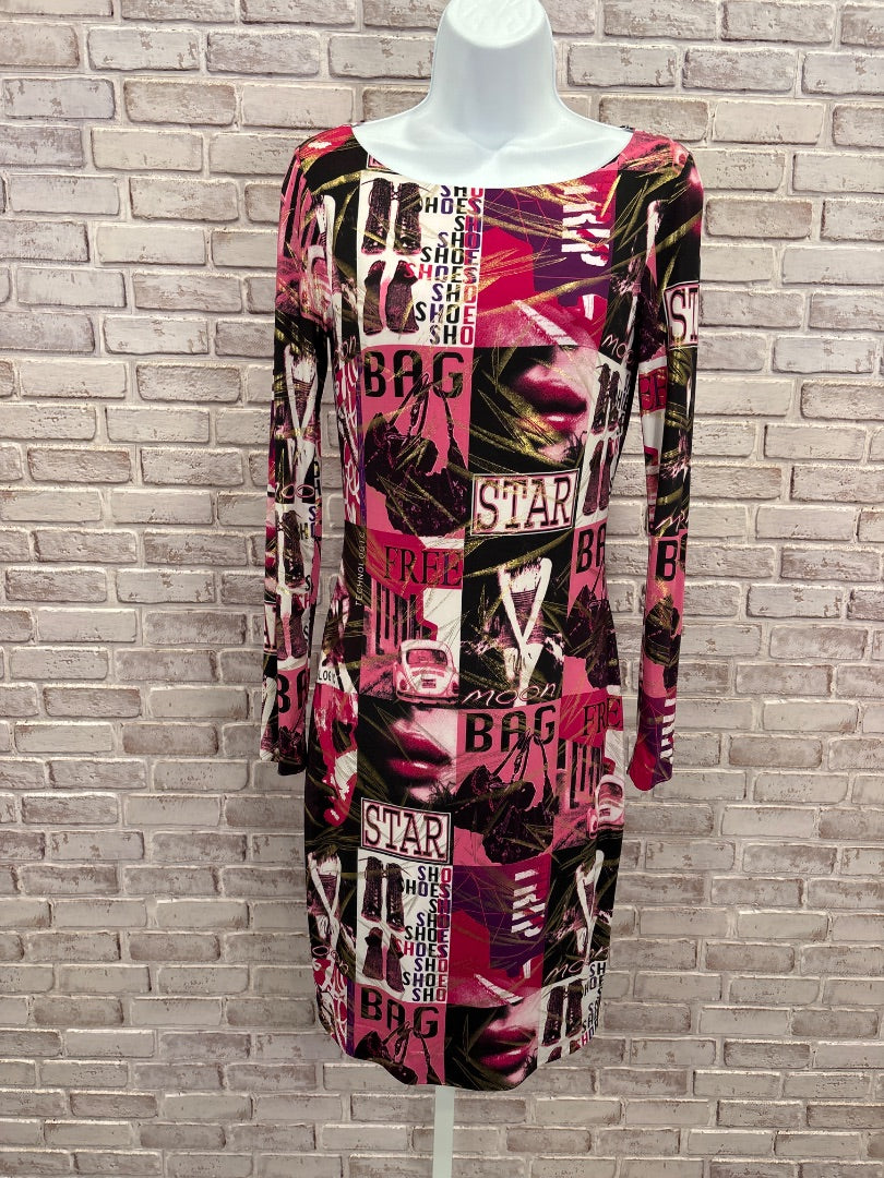 Cache Dress, Pink multi, Small, Used - Good