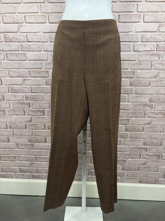 Banana Republic Pants, Brown plaid, 10, Used - Good