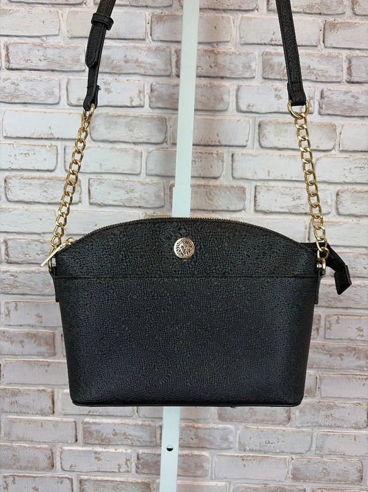 Anne Klein Bag - Crossbody – Anne Klein Crossbody, Black/gold, One Size, Used - Excellent