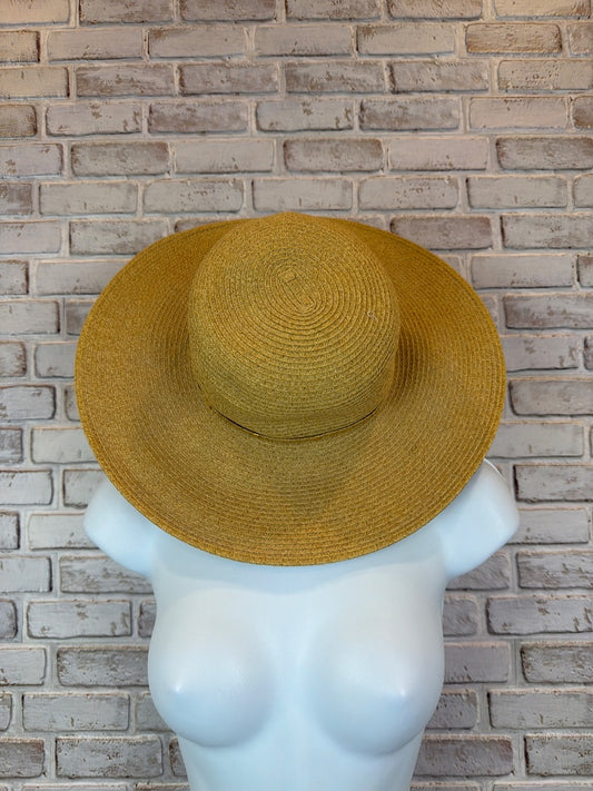 Nine West Hat, Tan/gold, One Size, Used - Excellent