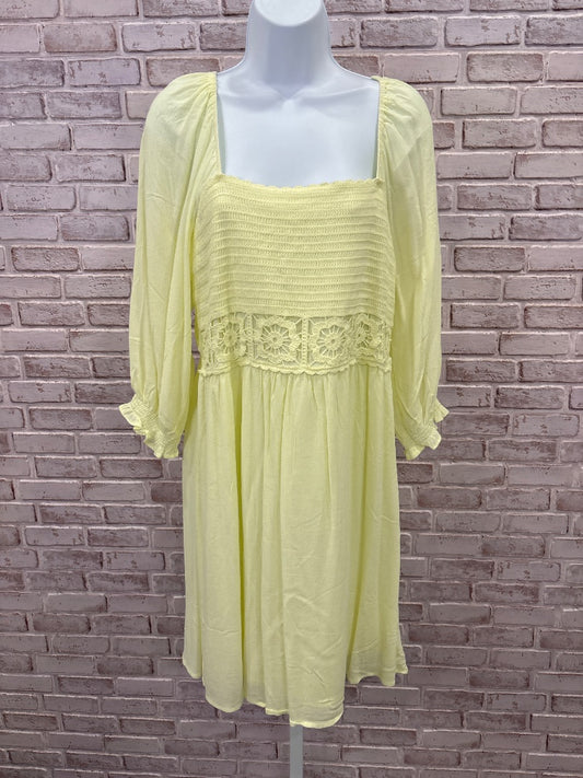 Lauren Conrad Dress, Yellow, Large, Used - Good
