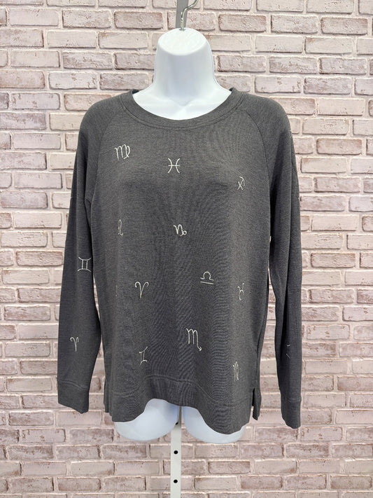Lou & Grey Horoscope Sweater, Grey, Small, Used - Good