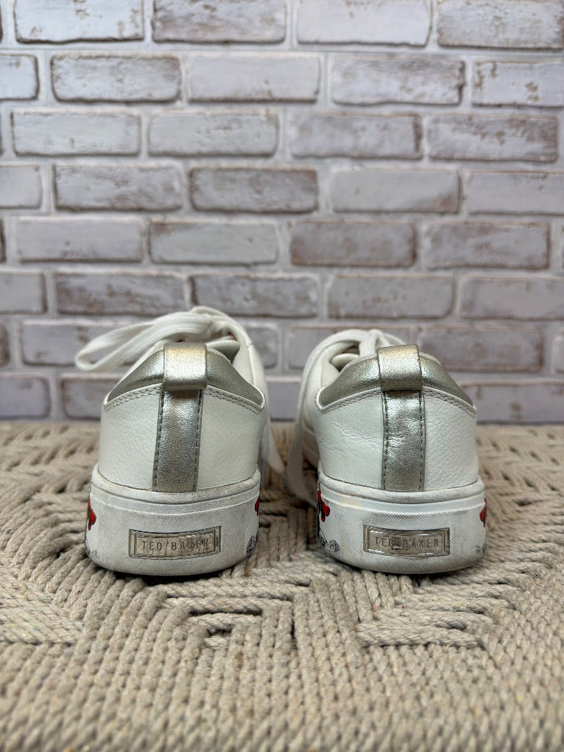 Ted Baker Mispir Low-top Sneakers, White multi, 9, Used - Good