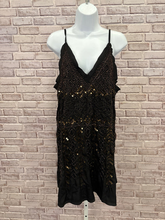 Free People Dress, Black/bronze, Medium, New With Tags