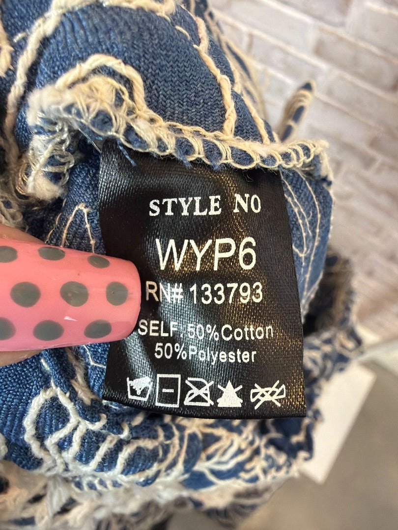 POL Pants, Blue/white, Small, New With Tags