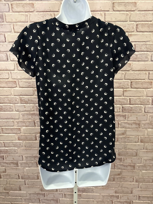 Ann Taylor Shirt, Dark navy/white, XS, Used - Good