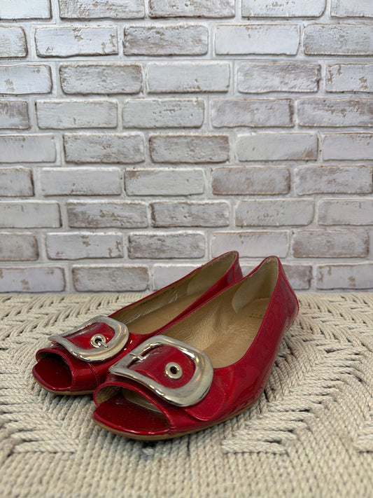 Stuart Weitzman Flats, Red, 9.5, Used - Good