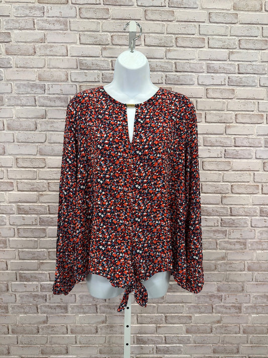 Michael Kors Shirt, multi floral, XL, Used - Good
