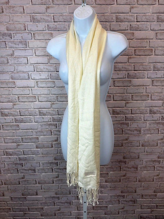 Pashmina Accessory - Scarf – Pashmina Scarf, Cream, One Size, Used - Good
