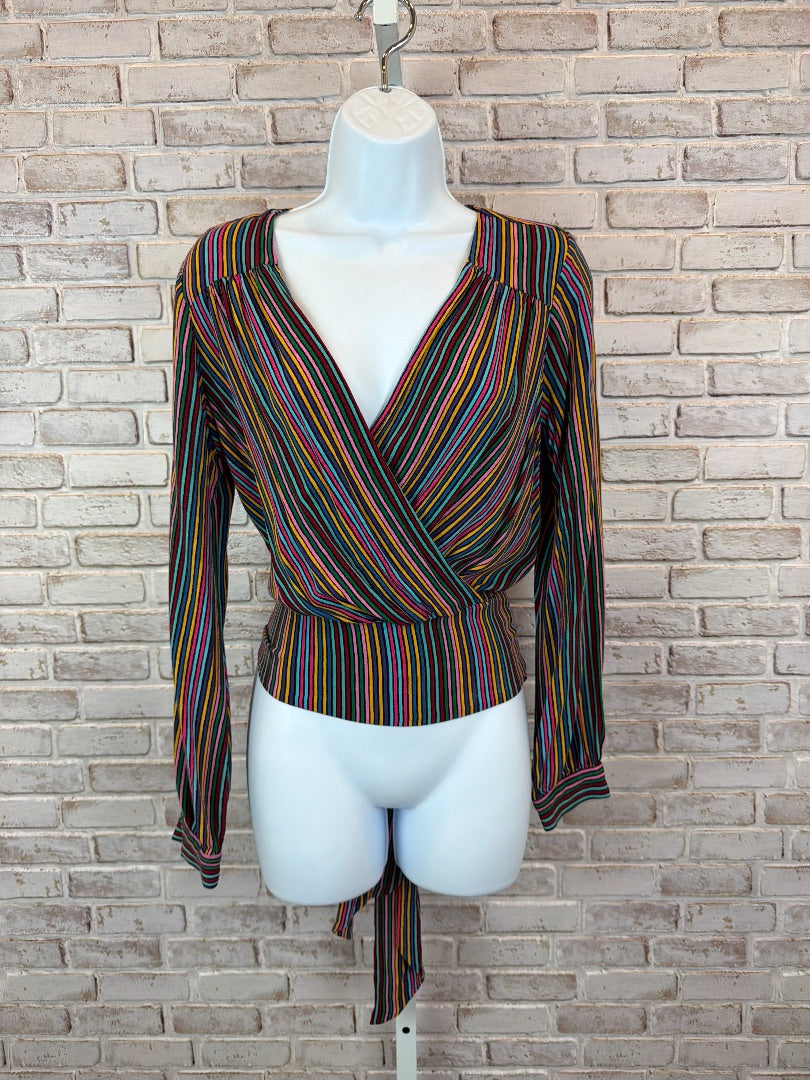Maeve Shirt, Multi stripes, 8, Used - Excellent