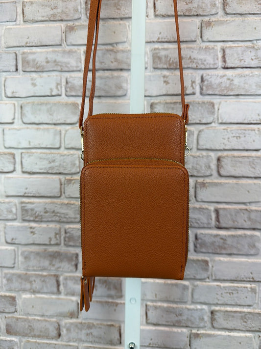 Various Crossbody, Tan, One Size, Used - Excellent