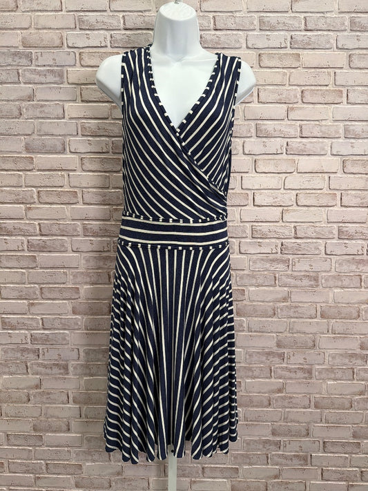 Max Studio Dress, Navy/white stripes, Medium, Used - Good