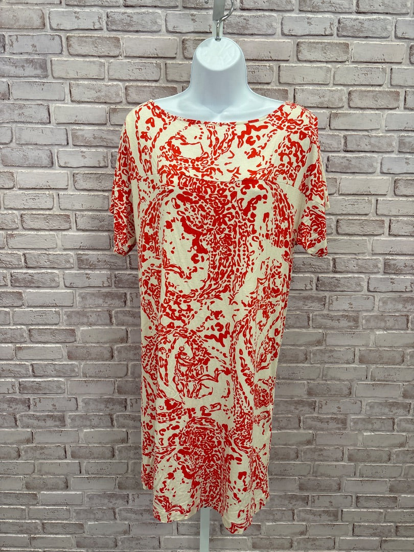 MNG Dress, Red multi, Small, Used - Good