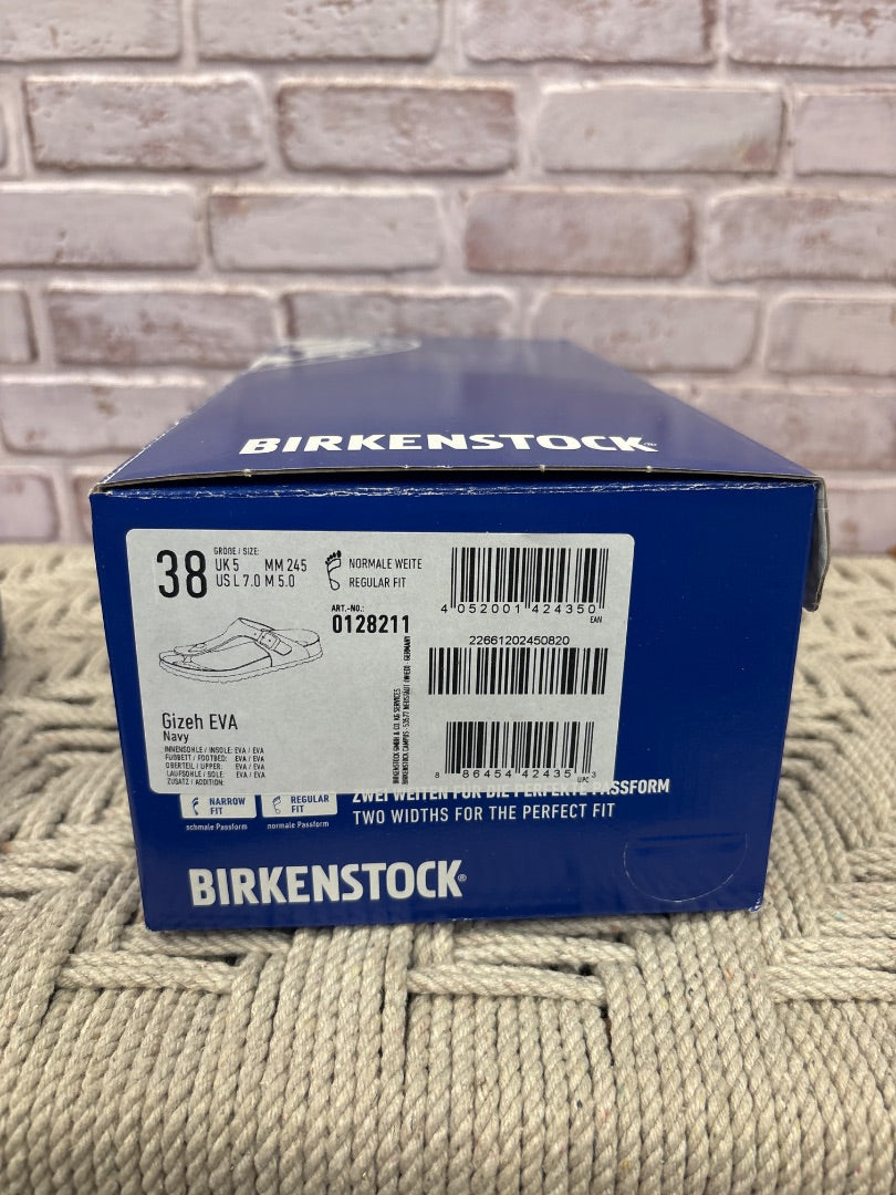 Birkenstock Sandals, Navy, 7, Used - Good