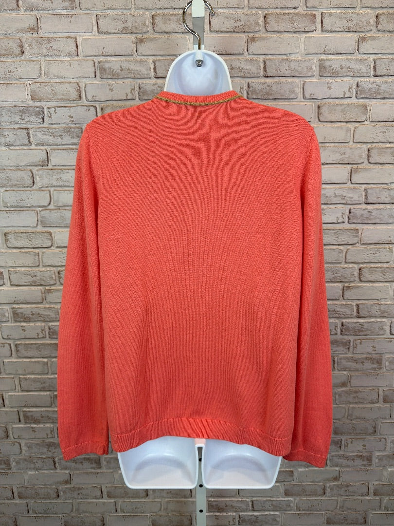 Talbots Cardigan, Pink punch, Large, Used - Good